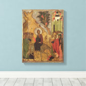 De ingang in Jeruzalem, Moskouse school Canvas Afdruk (Insitu (Houten vloer))