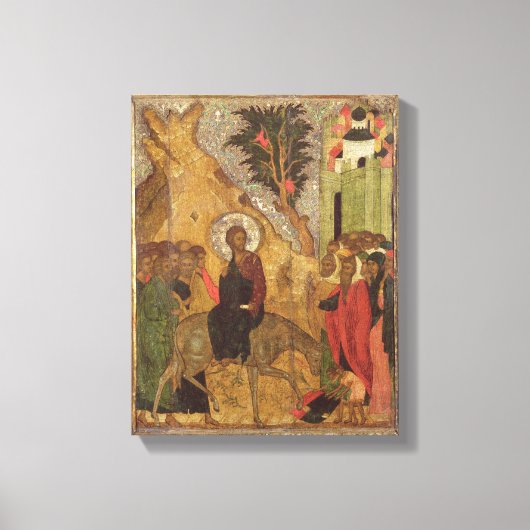 De ingang in Jeruzalem, Moskouse school Canvas Afdruk (Voorkant)