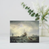 De ingang naar de haven van Hellestemsluys Briefkaart (Staand voorkant)