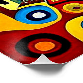De ingang naar de psychedelische gang perfect poster (Hoek)
