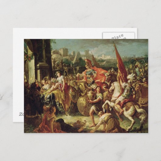 De ingang van Alexander de Grote Briefkaart (Voorkant / Achterkant)