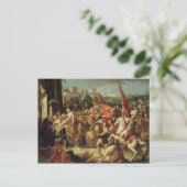 De ingang van Alexander de Grote Briefkaart (Staand voorkant)