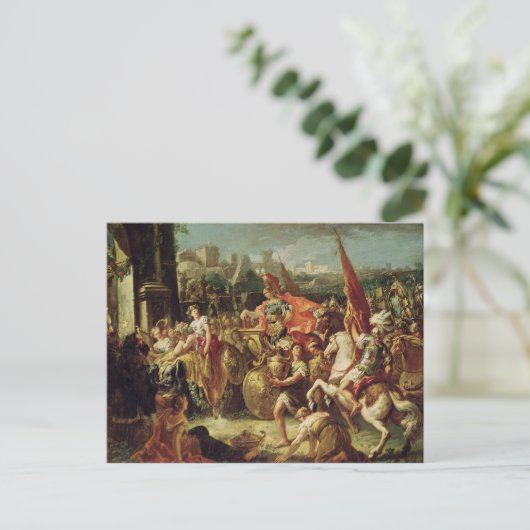 De ingang van Alexander de Grote Briefkaart (Staand voorkant)