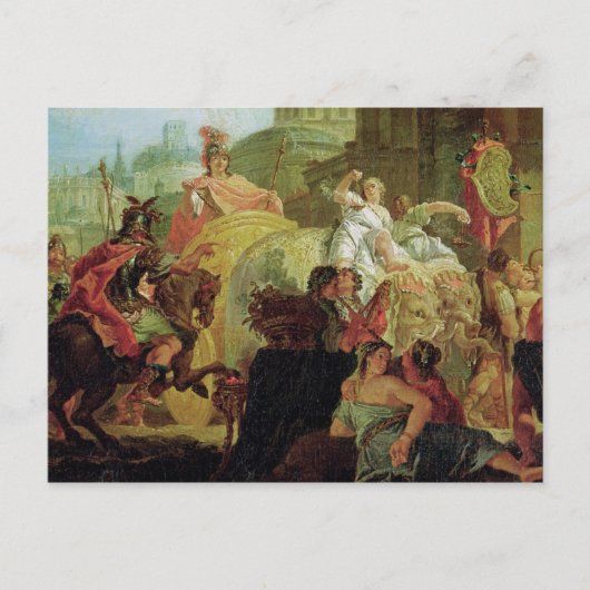 De ingang van Alexander de Grote Briefkaart (Voorkant)