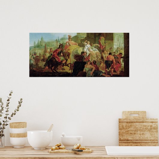 De ingang van Alexander de Grote Poster (Keuken)