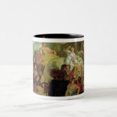 De ingang van Alexander de Grote Tweekleurige Koffiemok (Center)