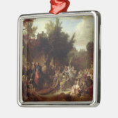 De ingang van Christus in Jeruzalem, c.1720 Metalen Ornament (Links)