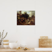 De ingang van Christus in Jeruzalem, c.1720 Poster (Keuken)