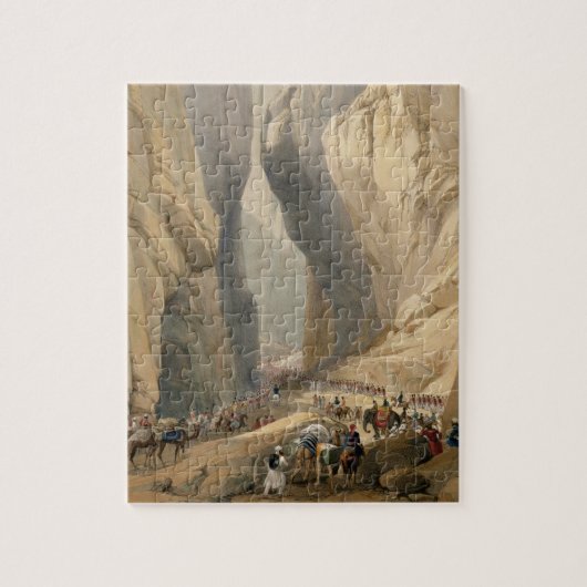 De ingang van de Bolan Pass van Dadur, van 'Sketc Legpuzzel (Verticaal)