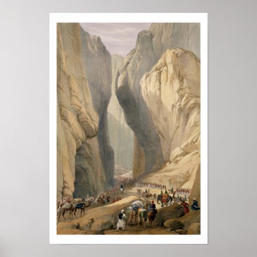 De ingang van de Bolan Pass van Dadur, van 'Sketc' Poster (Voorkant)