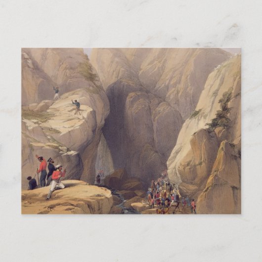 De ingang van de Kojak-pas van Parush, van 'Sket' Briefkaart (Voorkant)