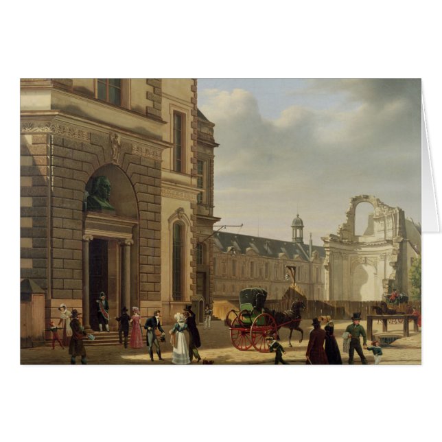 De ingang van de Musee de Louvre en St. (Voorkant Horizontaal)