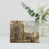 De ingang van de Musee de Louvre en St. Briefkaart (Staand voorkant)