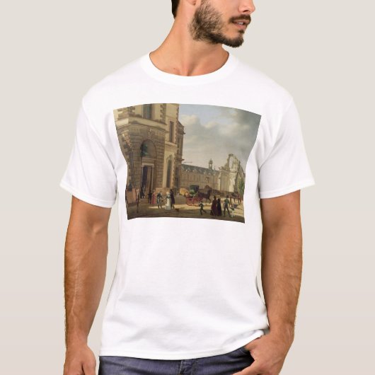 De ingang van de Musee de Louvre en St. T-shirt (Voorkant)