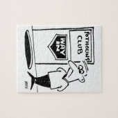 De ingang van de Potholing Club bevindt zich in de Legpuzzel (Horizontaal)