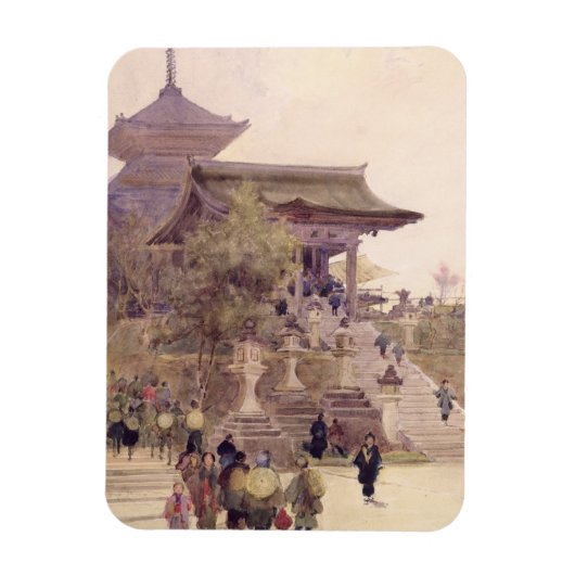 De ingang van de tempel van Kiyomizu-Dera in Kyoto Magneet (Verticaal)