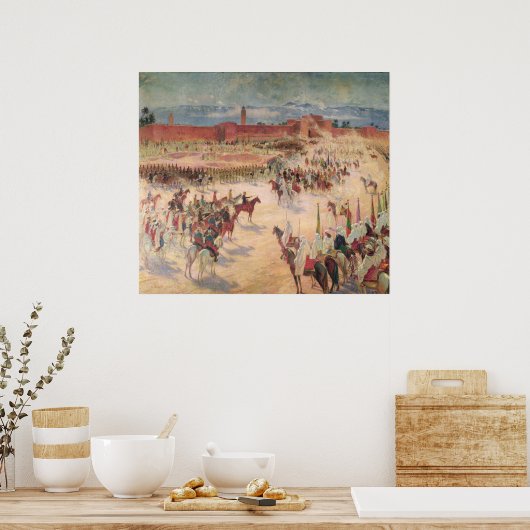 De ingang van generaal Lyautey en generaal Mangin Poster (Keuken)