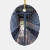 De ingang van het appartementengebouw keramisch ornament (Voorkant)