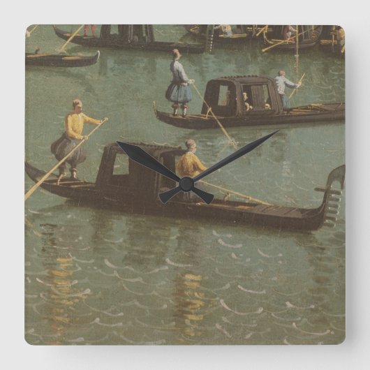 De ingang van het Grote Kanaal Vierkante Klok (Voorkant)