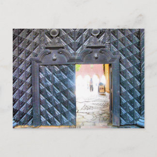 De Ingang van het stadhuis Briefkaart