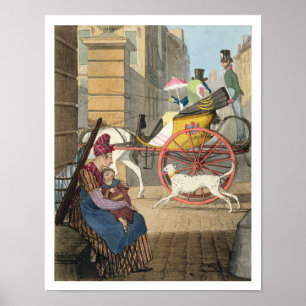 De ingang van het vervoer van vierentwintig proefp poster