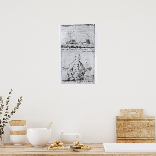 De ingebruikneming van de Acapulco-boot, 20 juni 1 Poster (Keuken)