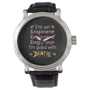 De ingenieur is goed met Wiskunde Horloge
