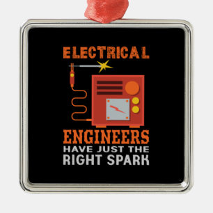 De ingenieurs Elektrische Ingenieurs hebben enkel Metalen Ornament