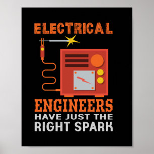 De ingenieurs Elektrische Ingenieurs hebben enkel Poster