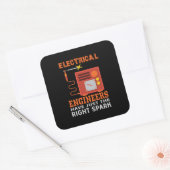 De ingenieurs Elektrische Ingenieurs hebben enkel  Vierkante Sticker (Envelop)
