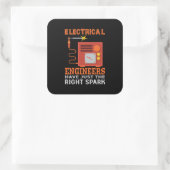 De ingenieurs Elektrische Ingenieurs hebben enkel  Vierkante Sticker (Tas)
