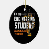 De ingenieursstudent iedereen waarschuwde u over keramisch ornament (Rechts)