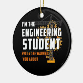 De ingenieursstudent iedereen waarschuwde u over keramisch ornament (Links)