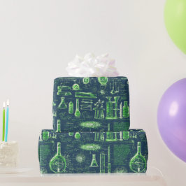 De ingenieuze blauwdruk van Mad Scientist Cadeaupapier