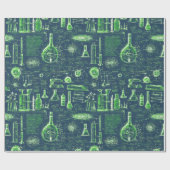 De ingenieuze blauwdruk van Mad Scientist Cadeaupapier (Vlak)