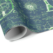 De ingenieuze blauwdruk van Mad Scientist Cadeaupapier (Rol Hoek)