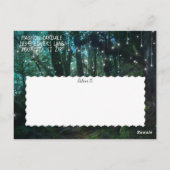 De ingerichte Bosbomen de vlakke Lichten sparen de Briefkaart (Achterkant)