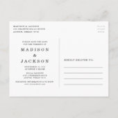 De ingerichte Floral sparen de Datum Aankondigingskaart (Achterkant)