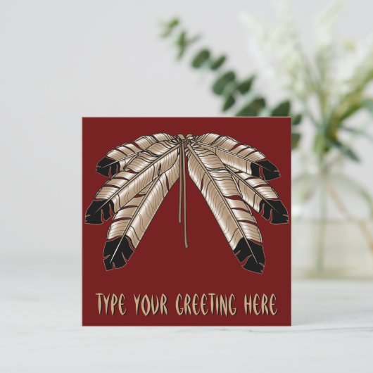 De inheemse Uitnodigingen Gepersonaliseerde (Staand voorkant)