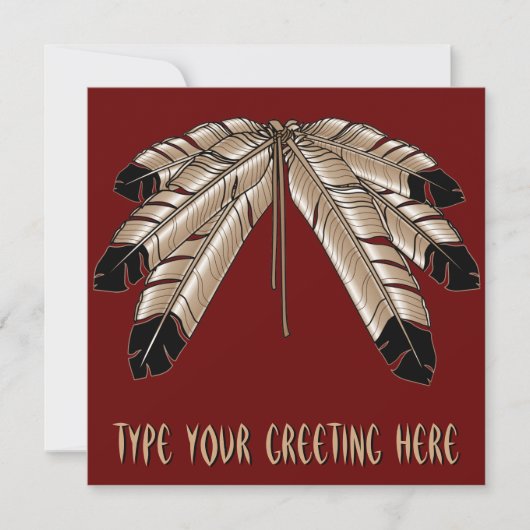 De inheemse Uitnodigingen Gepersonaliseerde (Voorkant)