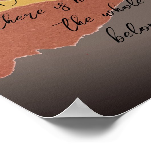 de inhoud van het abstract citaat van Lao Tzu, dat Poster (Hoek)