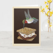 De inhoudskaart met kolibrie en meer kaart (Gele Bloem)