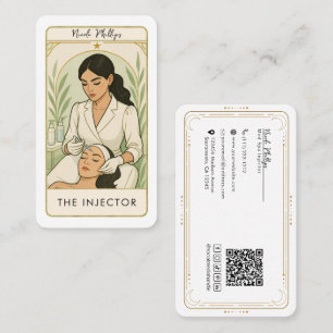 De Injector Med Spa Skin Tarot Social Media QR Visitekaartje