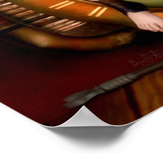 De inker Faerie Poster/Canvas Druk Poster (Hoek)