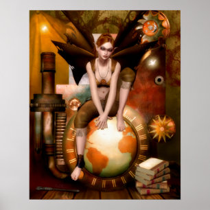 De inker Faerie Poster/Canvas Druk Poster