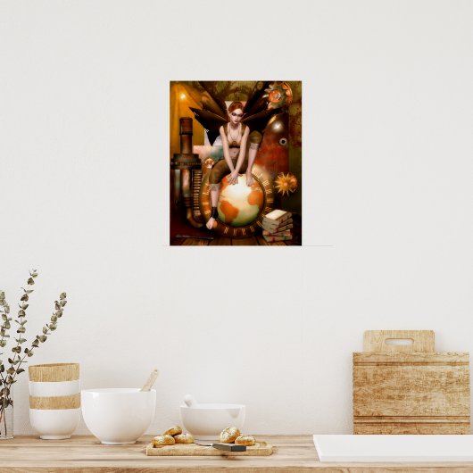De inker Faerie Poster/Canvas Druk Poster (Keuken)