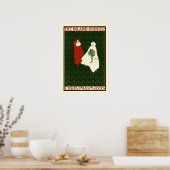 De Inland Printer 1895 Kerstmis zal Bradley Art ve Poster (Keuken)