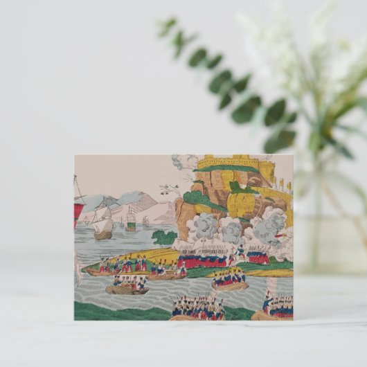 De inname van Algiers door de Fransen Briefkaart (Staand voorkant)