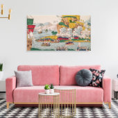 De inname van Algiers door de Fransen Canvas Afdruk (Insitu (Woonkamer))