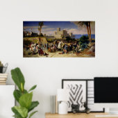 De inname van Beiroet door de kruisvaarders Poster (Thuiskantoor)